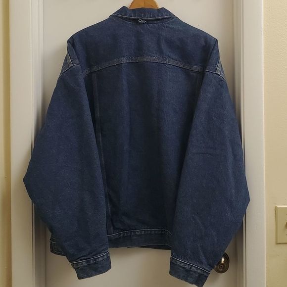 🔥🤩Rare Vintage carhartt flannel lined denim jacket size XL - Picture 7 of 7